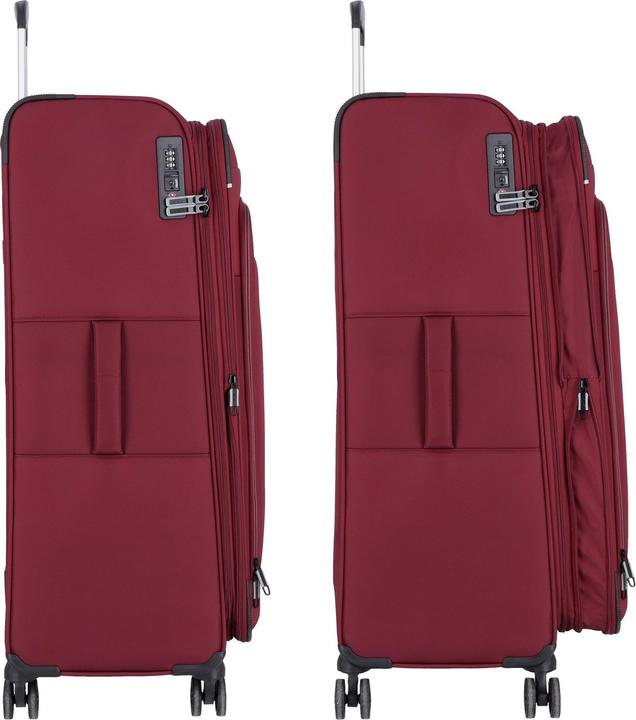 Actual product image D&N Travel Line 9504 4-wheel trolley L 76 cm with expansion fold (102 l, L (90 - 115l))