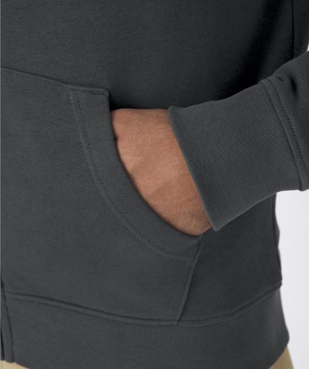 Immagine prodotto B&C Felpa con cappuccio biologica con cerniera (L)