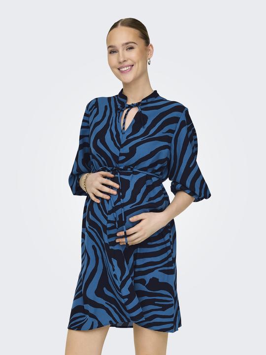Immagine prodotto Only Maternity Vestibilità regolare Scollatura a V Polsini elasticizzati Maniche a palloncino Abito corto Abito da (M)