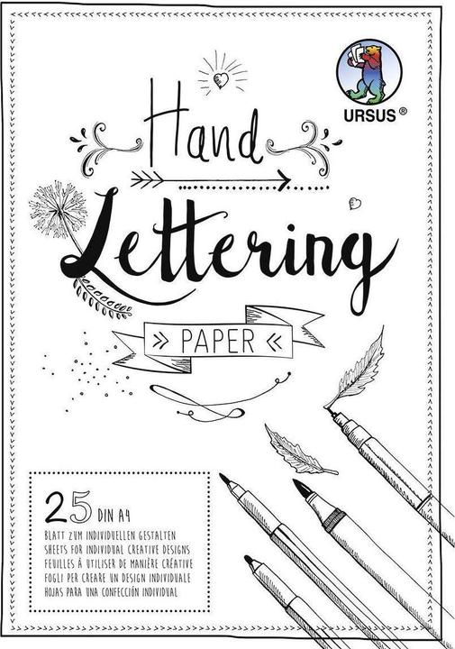 Actual product image Ursus Handlettering (A4, Plain)