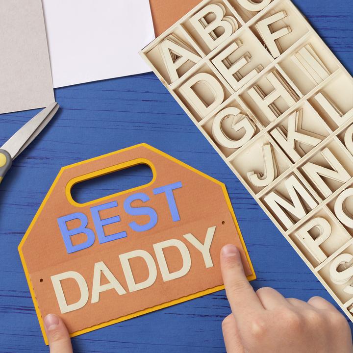 Actual product image Relaxdays Wooden letters set