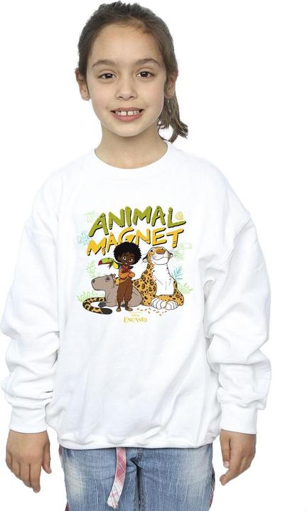 Actual product image Disney Girls Encanto Animal Magnet Sweatshirt (152, 158)