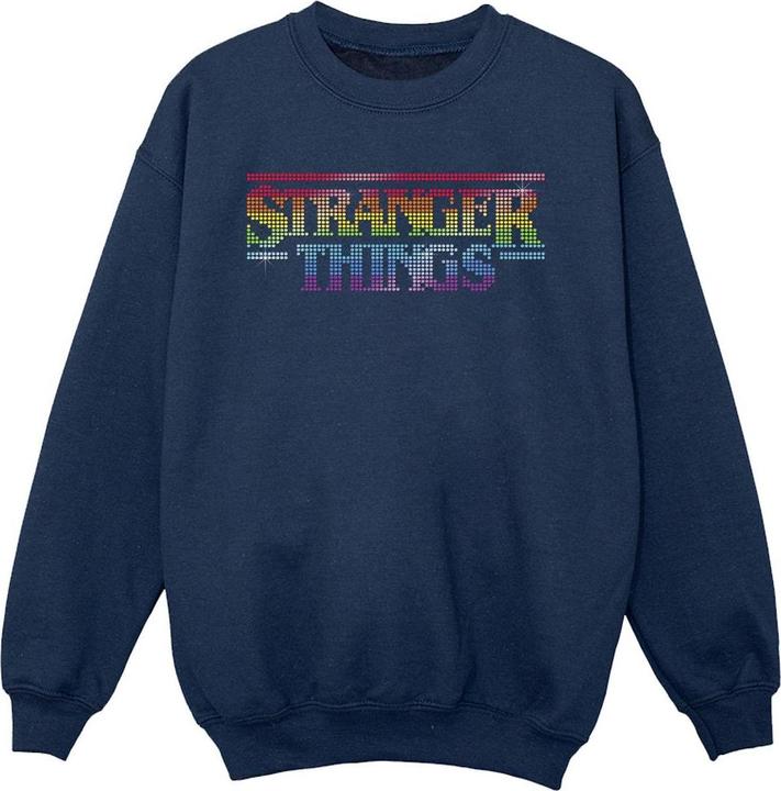 Immagine prodotto Netflix Stranger Things Rainbow Dot Logo Felpa Ragazze (128)