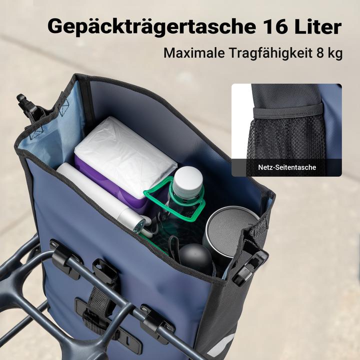 Produktbild Wiltec Gepäckträgertasche (16 l, Gepäckträgertasche)