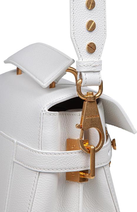 Produktbild Balmain b-buzz 23 bag in grained leather white color
