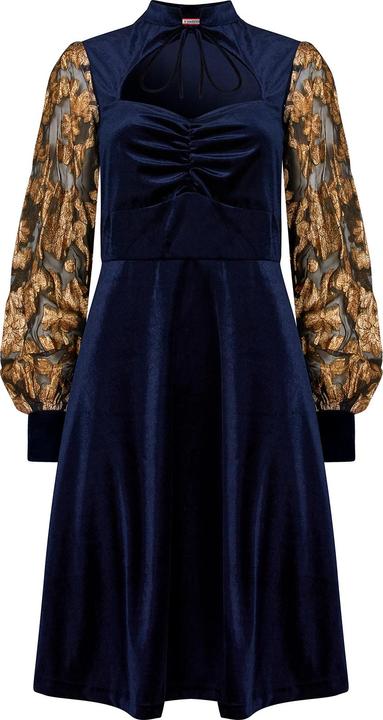 Image du produit Joe Browns Robe en velours à manches contrastées et brodées (38)