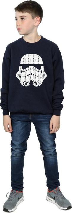 Produktbild Star Wars Christmas Stormtrooper Helmet Sweatshirt Jungen (140, 146)