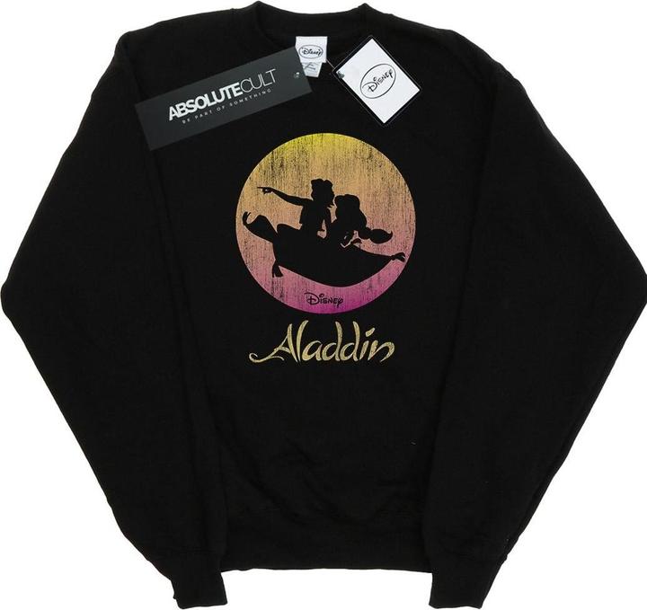 Actual product image Disney Mens Aladdin Flying Sunset Sweatshirt (S)