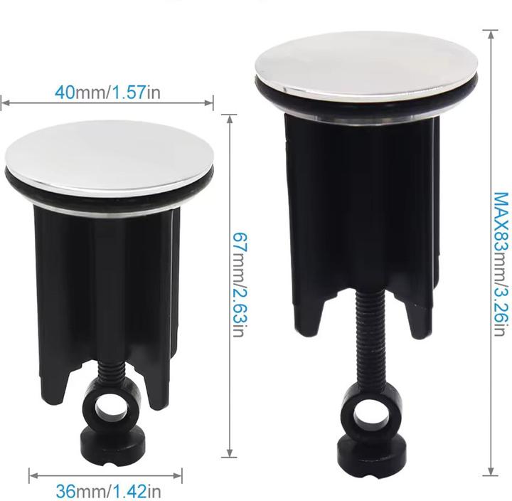 Actual product image Dusbad Universal washbasin stopper 40mm motif for all washbasins