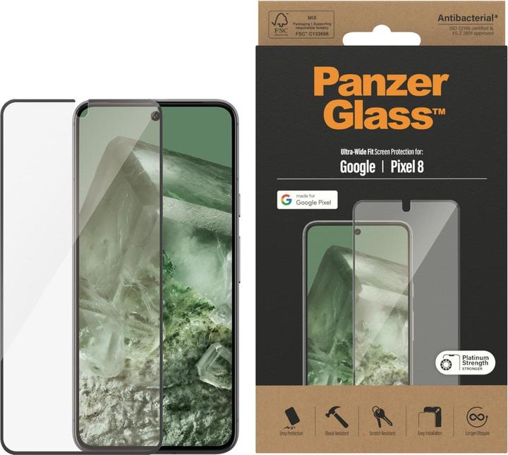Actual product image PanzerGlass Ultra-Wide Fit (1 Piece, Google Pixel 8)