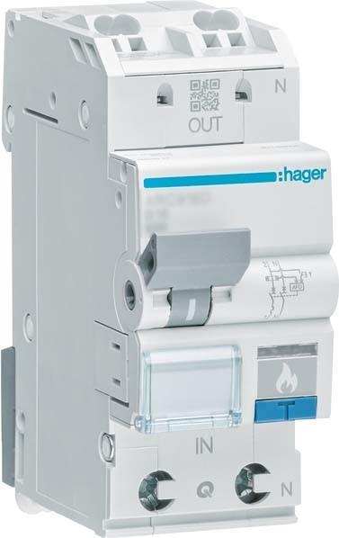 Actual product image Hager Fault arc protective device AFDD LSSwitch PN 6kA C6A 2M