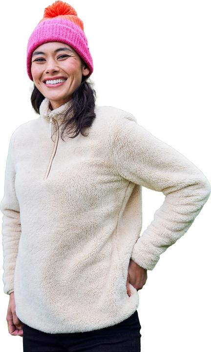 Actual product image Mountain Warehouse Womens/Ladies Teddy Fleece Quarter Zip Fleece Top (42 D)