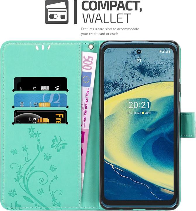 Actual product image Cadorabo Flower Book cover (Nokia XR20)
