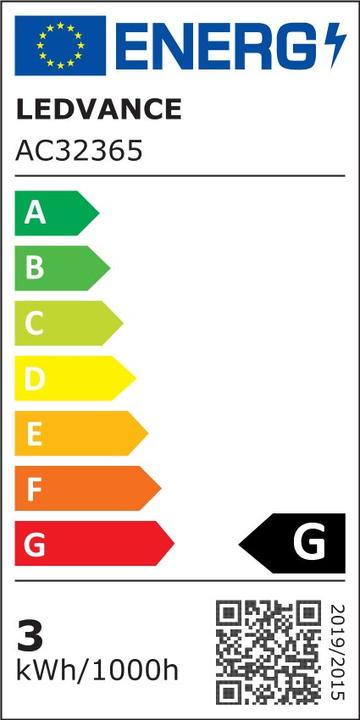 Energie-Label Osram Led Star Décor Classic A (E27, 2.50 W, 160 lm, 1 x, G)