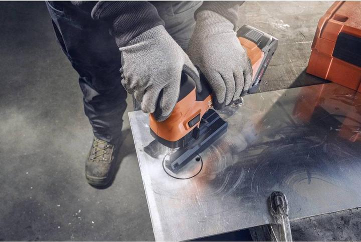 Actual product image Fein Cordless jigsaw for metal and wood 26 mm stroke F-IRON Jig 26 AS Set 2 x 4 Ah