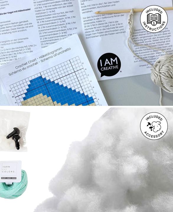 Actual product image I Am Creative Crochet Set Amigurumi