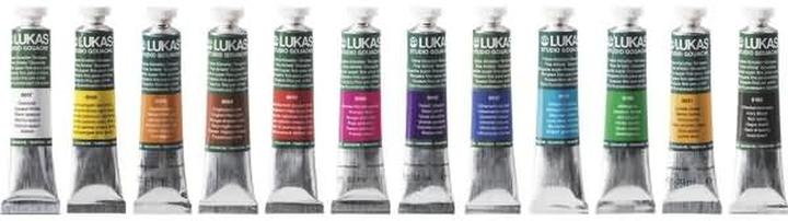 Image du produit Nerchau LUKAS STUDIO GOAUCHE - Gouache d'artiste de qualité supérieure - Starter-Set T12 avec 12 x 20 ml (Multicolore, 2.28 ml)