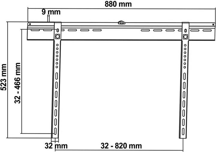 Produktbild myWall TV Wandhalterung 94,0 cm (37) 177,8 (70) Starr (Wand, 70", 65 kg)