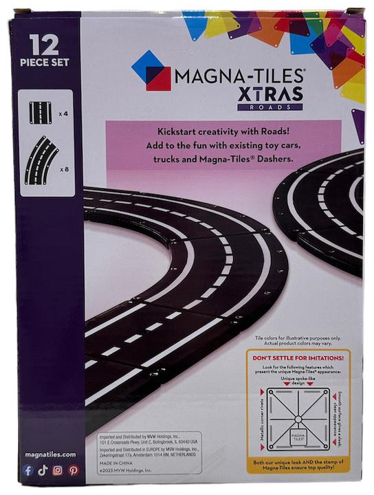 Actual product image Magna-Tiles XTRA Roads Set 12-piece