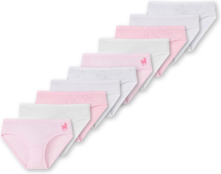 Schiesser 10er Pack 95/5 Kids Girls Organic Cotton Slips