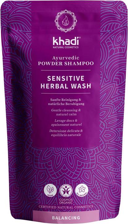 Khadi Shampoo Sensitiv Herbal Wash 50 g (Flüssiges Shampoo)
