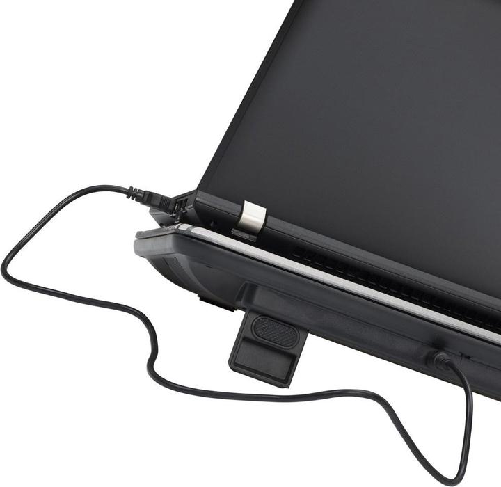 Actual product image Rivacase 5555 silver laptop cooling pad up to 15.6