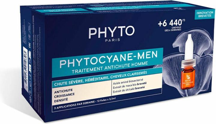 Produktbild Phyto Phytocyane Männer Anti-Haarausfall 12x5ml (3.50 ml)