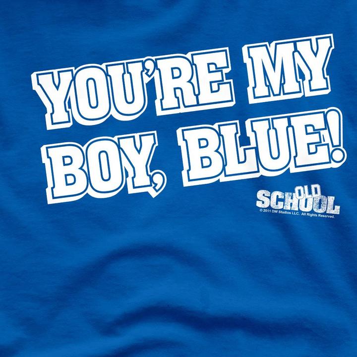 Actual product image Old School Mens My Boy Blue T-Shirt (L)