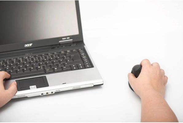Actual product image Digitus Ergonomic vertical wireless 6 buttons 1600 dpi black (Wireless)