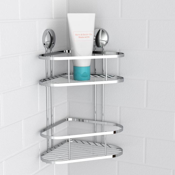 Actual product image Eisl Shower corner shelf 2 levels (22 x 18 x 35 cm)