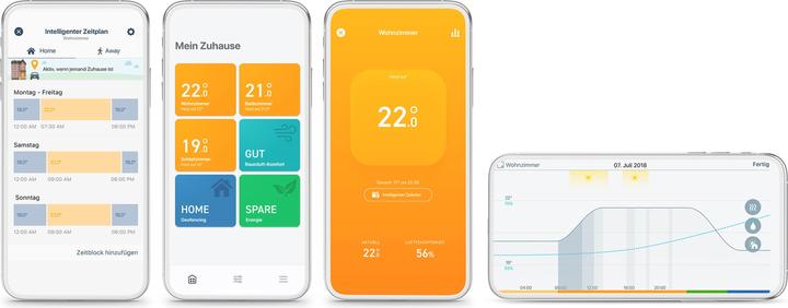 Produktbild tado° Smartes Heizkörper Thermostat – Quattro Pack
