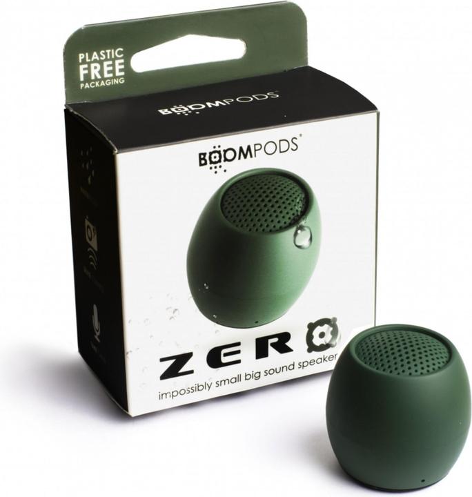 Produktbild Boompods Zero Bluetooth® Lautsprecher Freisprechfunktion, stossfest, Wasserfest Grün (5 h, Akkubetrieb)