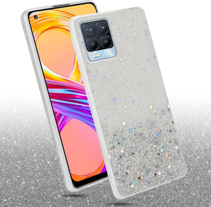 Actual product image Cadorabo Bumper Case for Realme 8 4G / 8 PRO TPU funkelnder Glitter (realme 8)