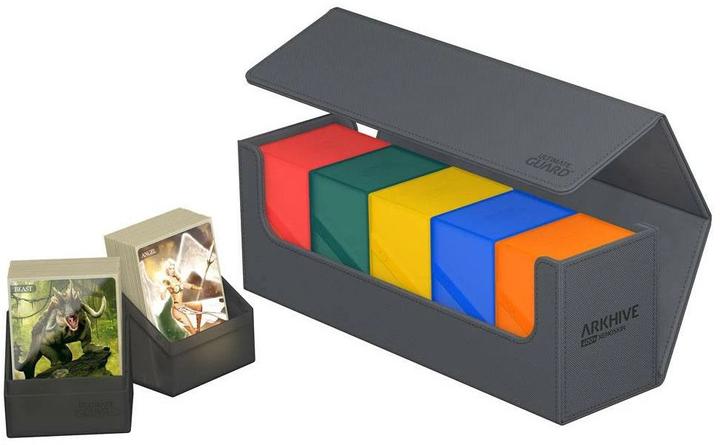Actual product image Ultimate Guard Card Box XenoSkin Arkhive Monocolor 400+ Grey
