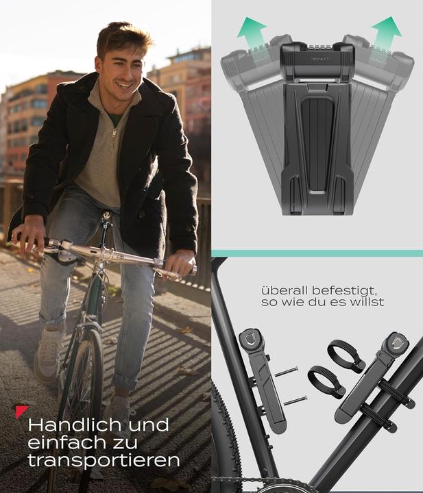 Image du produit Impact Bike Accessories PortaLock 15 - Velo-Zahlenschloss (110 cm)