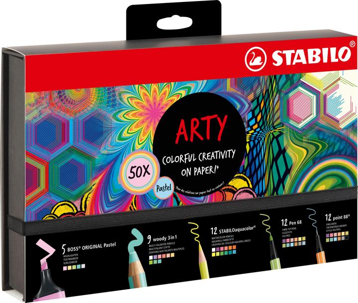 Immagine prodotto STABILO Pastello misto Arty (Multicolore, 50 x)
