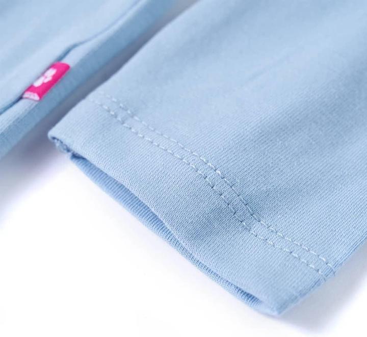 Produktbild VidaXL Kinder-Langarmshirt Hellblau 128,Material: 95 % Baumwolle. 5 (128)