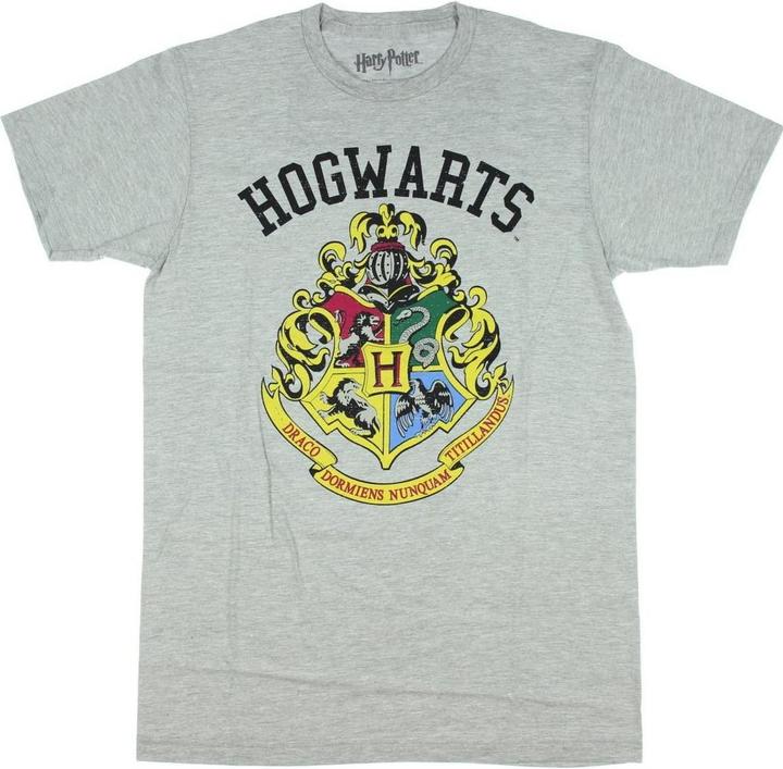 Actual product image Unisex Adult Hogwarts Crest T-Shirt (XL)