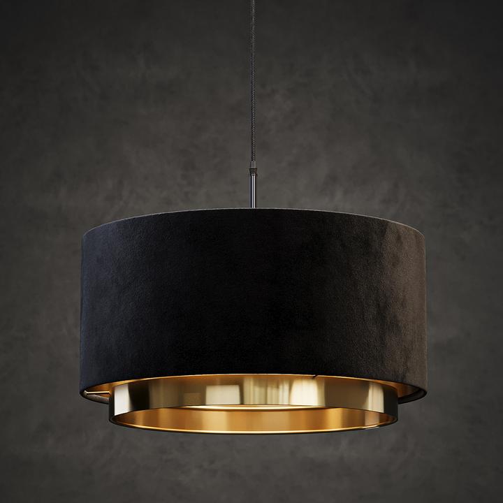 Produktbild Vichy Hängeleuchter Goldamo, Schwarz/Gold (E27)