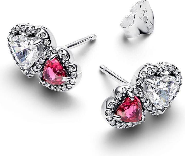 Produktbild Pandora Halo Hearts Stud Earrings (Silber 925)