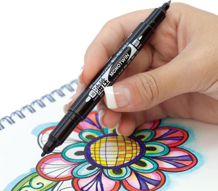 Produktbild Tombow Mono twin Zeichen-Marker (Black, 0.40 mm, 1 x)
