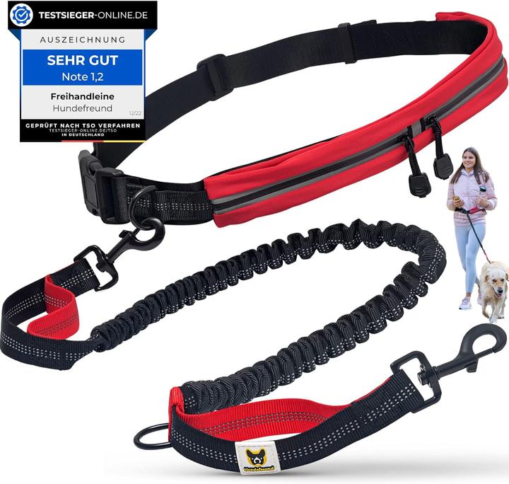 Produktbild Hundefreund Joggingleine mit Bauchgurt (Hund, Jogging, Fahrrad)