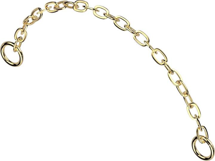 Produktbild Star Piercing Verbindungskette Basic vergoldet (Titan G23, ohne Messing)