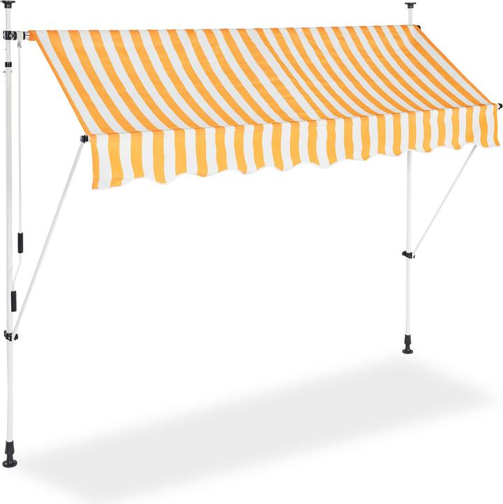 Image du produit Relaxdays Marquise de balcon sans perçage (2.50 m)