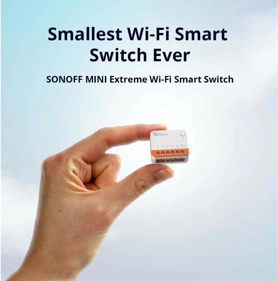 Actual product image Sonoff WLAN light actuator MINIR4, 2400 W, 1-fold (Switch actuator)