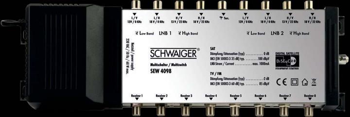 Produktbild Schwaiger SAT Multischalter auf DiSEqC (Multischalter)