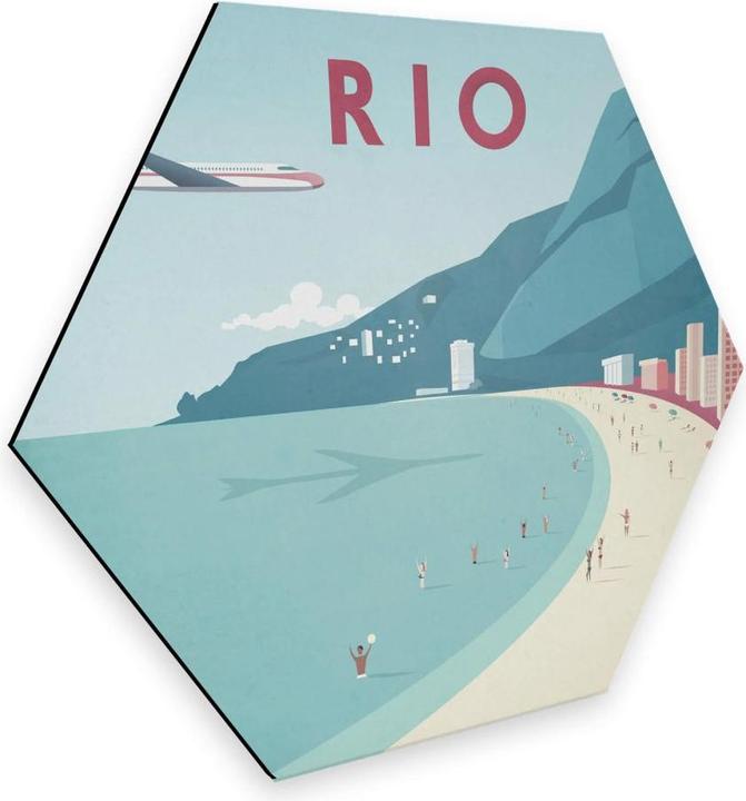 Actual product image Trenddeko Rivers - Rio de Janeiro (35 x 30 cm)