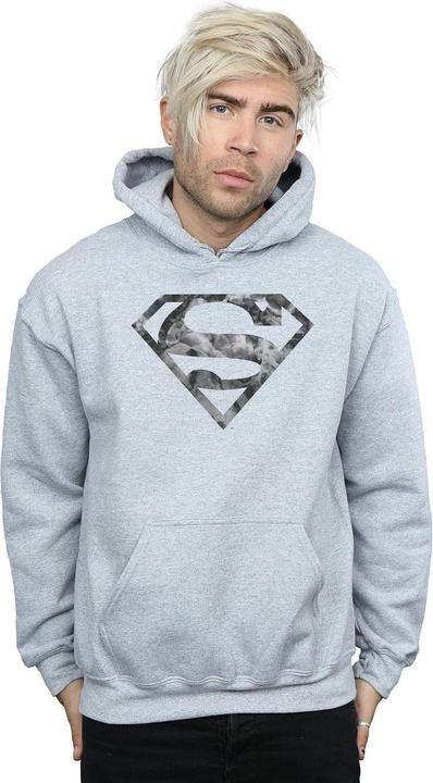 Actual product image Mens Superman Marble Logo Hoodie (M)