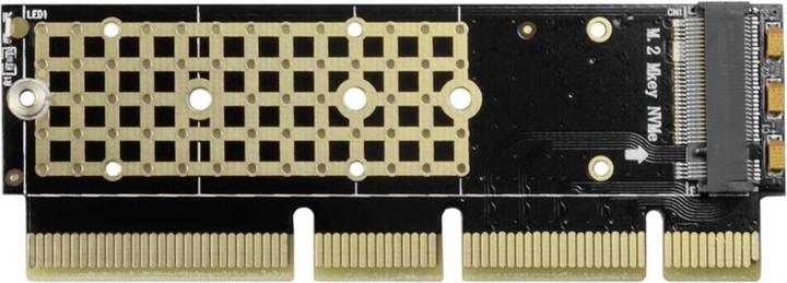 Actual product image Axagon PCEM2-1U PCI-E 3.0 16x - M.2 SSD NVMe, up to 80mm SSD, low profile 1U