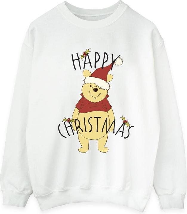 Immagine prodotto Disney Winnie The Pooh Happy Christmas Holly Felpa Uomo (L)